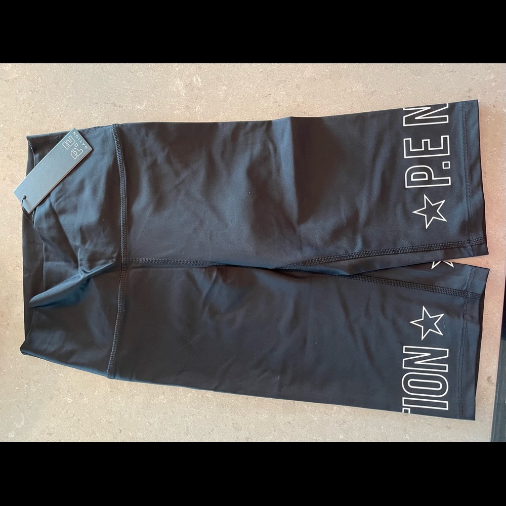 P.E. Nation black Strike bicycle shorts in Sz Small New With Tags